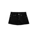Black Denim Mini Skirt
