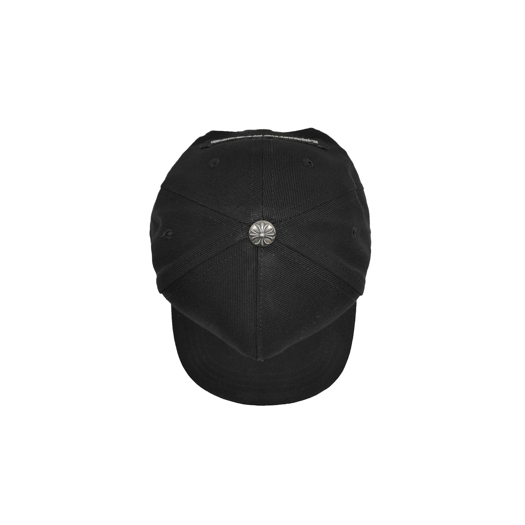 Embroidered Cross Black Baseball Cap