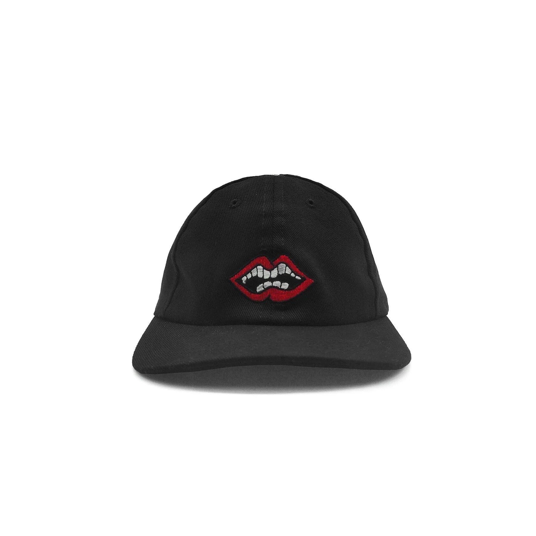 Matty Boy Mouth Embroidered Black Cap
