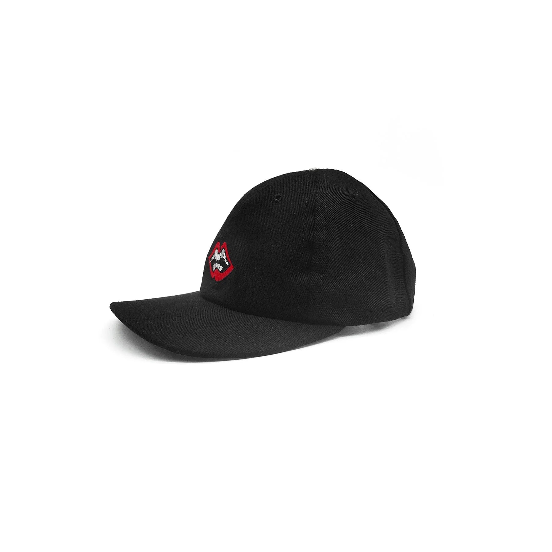 Matty Boy Mouth Embroidered Black Cap