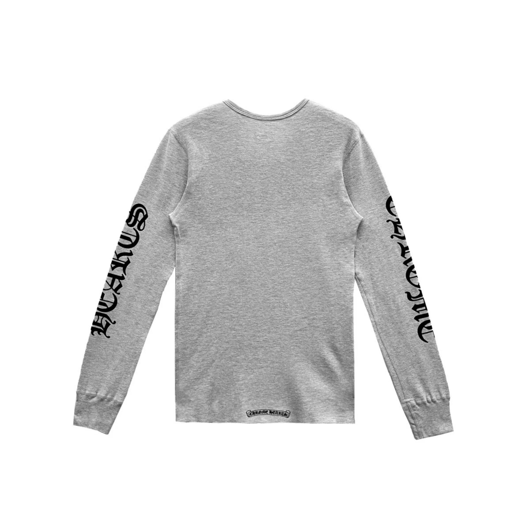 Scroll Label Waffle Thermal Long Sleeve Tee