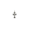 Silver Diamonds Tiny Cross Pendant