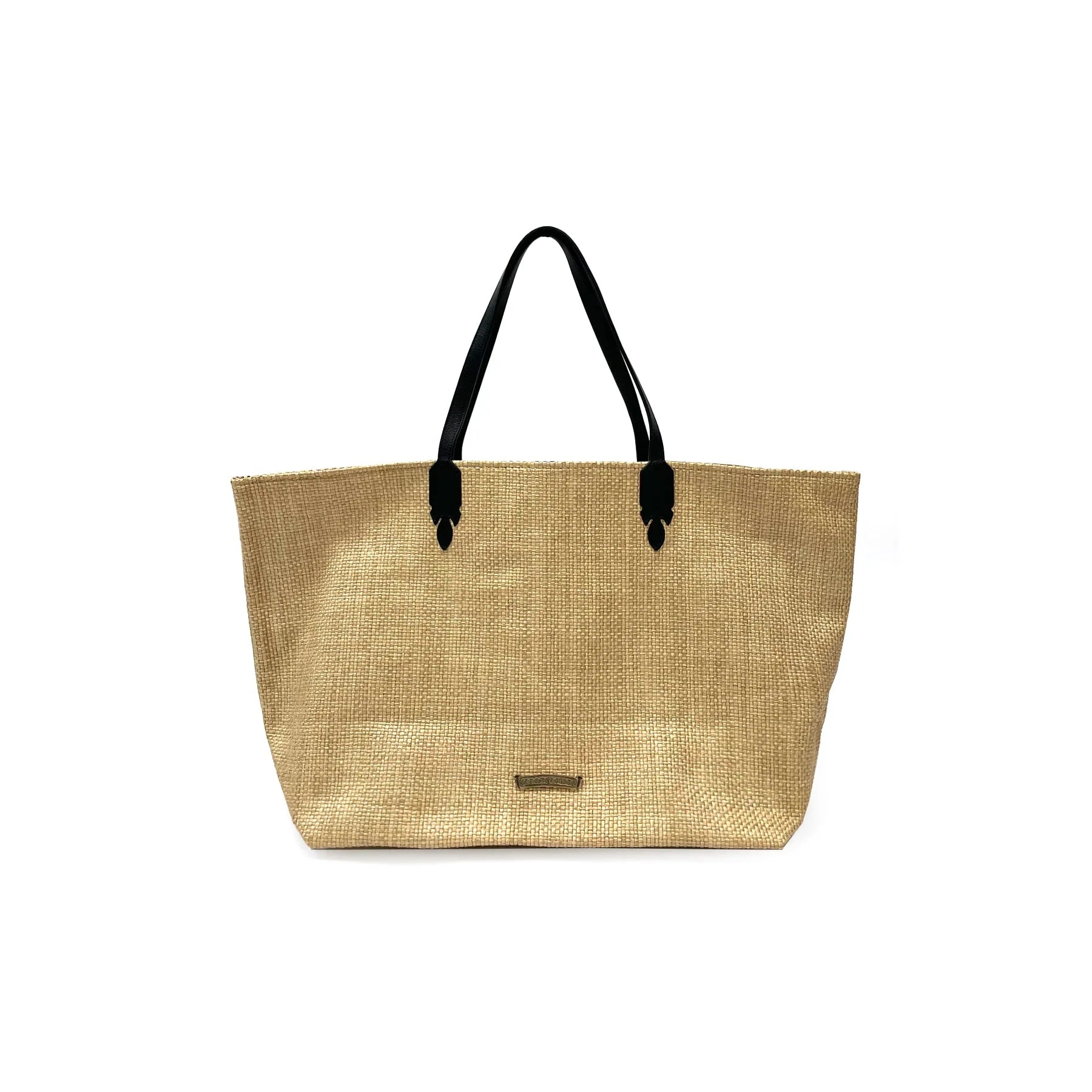 Straw Beige Cross Beach Bag