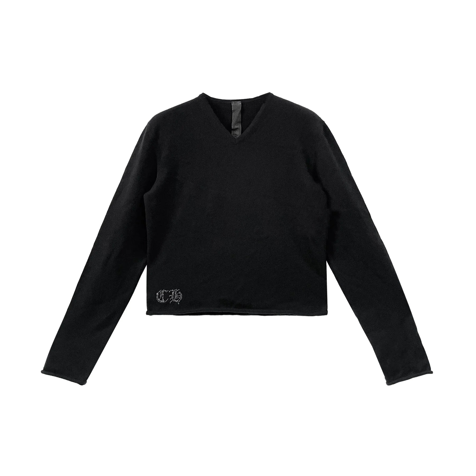 Vine Cross Crystal Cashmere Sweater